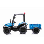 Elektrický traktor Blast s vlečkou - modrá